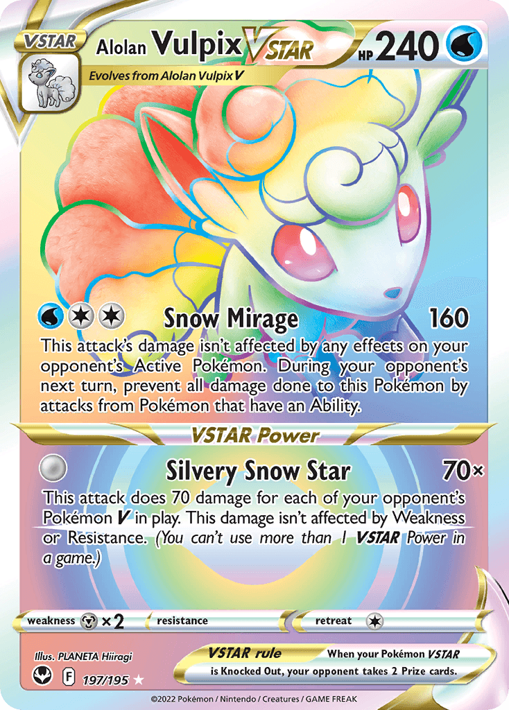 Alolan Vulpix VSTAR, kortbilde fra pokemontcg.io