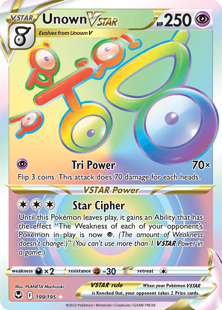 Unown VSTAR, kortbilde fra pokemontcg.io