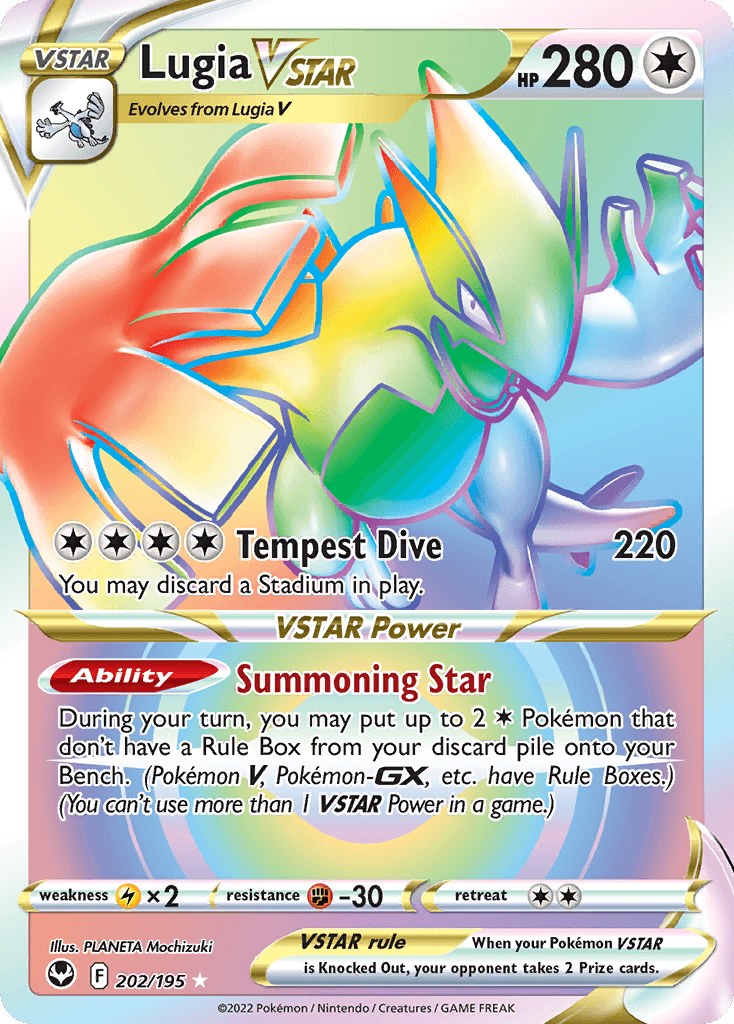 Lugia VSTAR, kortbilde fra pokemontcg.io