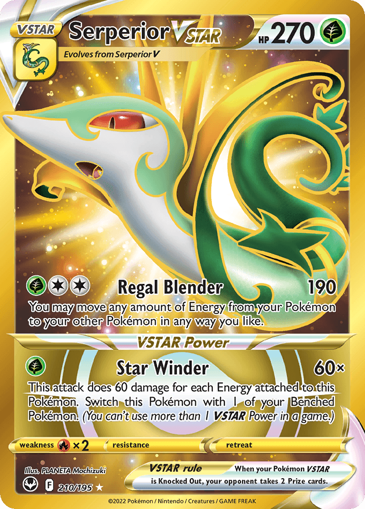 Serperior VSTAR, kortbilde fra pokemontcg.io