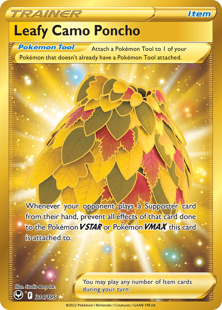 Leafy Camo Poncho, kortbilde fra pokemontcg.io