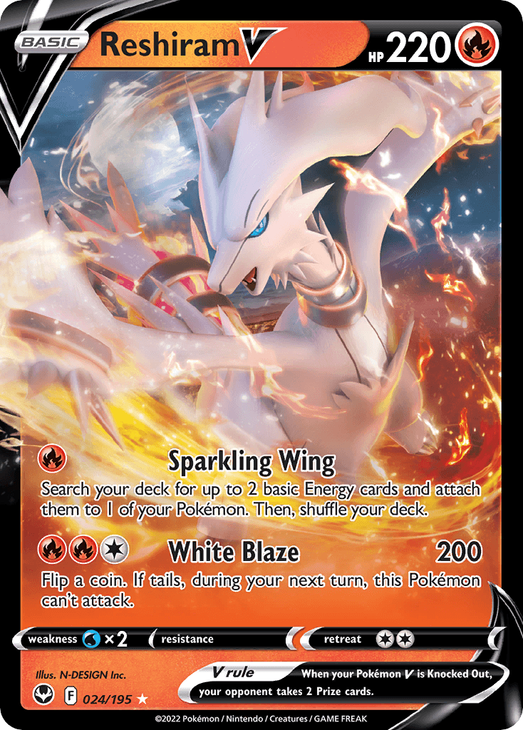 Reshiram V, kortbilde fra pokemontcg.io