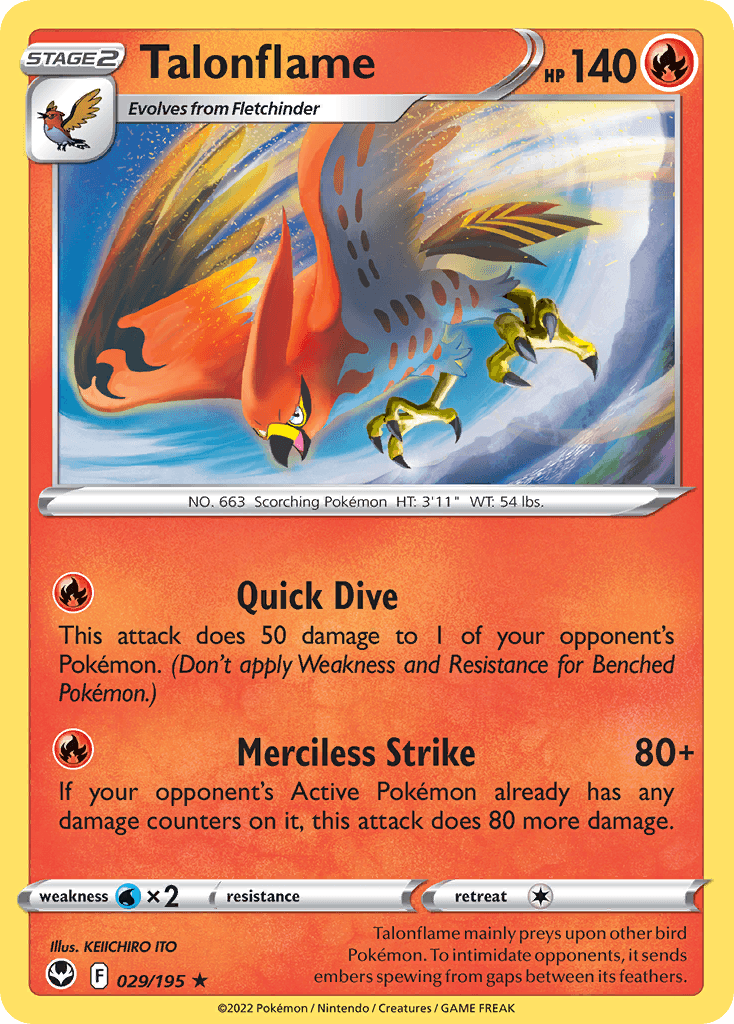Talonflame, kortbilde fra pokemontcg.io