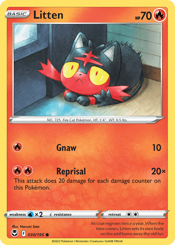 Litten, kortbilde fra pokemontcg.io