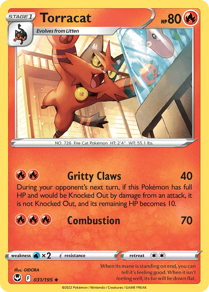 Torracat, kortbilde fra pokemontcg.io