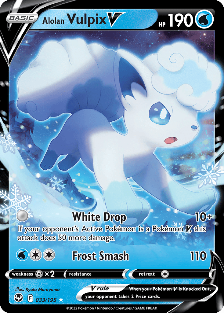 Alolan Vulpix V, kortbilde fra pokemontcg.io