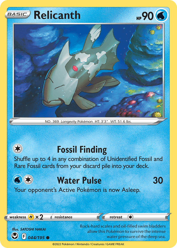 Relicanth, kortbilde fra pokemontcg.io