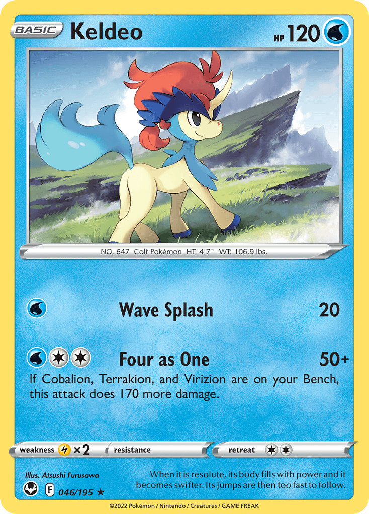Keldeo, kortbilde fra pokemontcg.io
