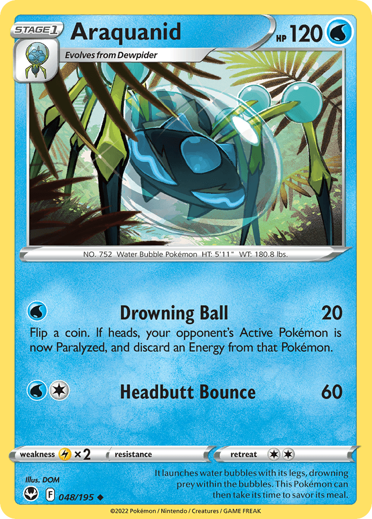 Araquanid, kortbilde fra pokemontcg.io