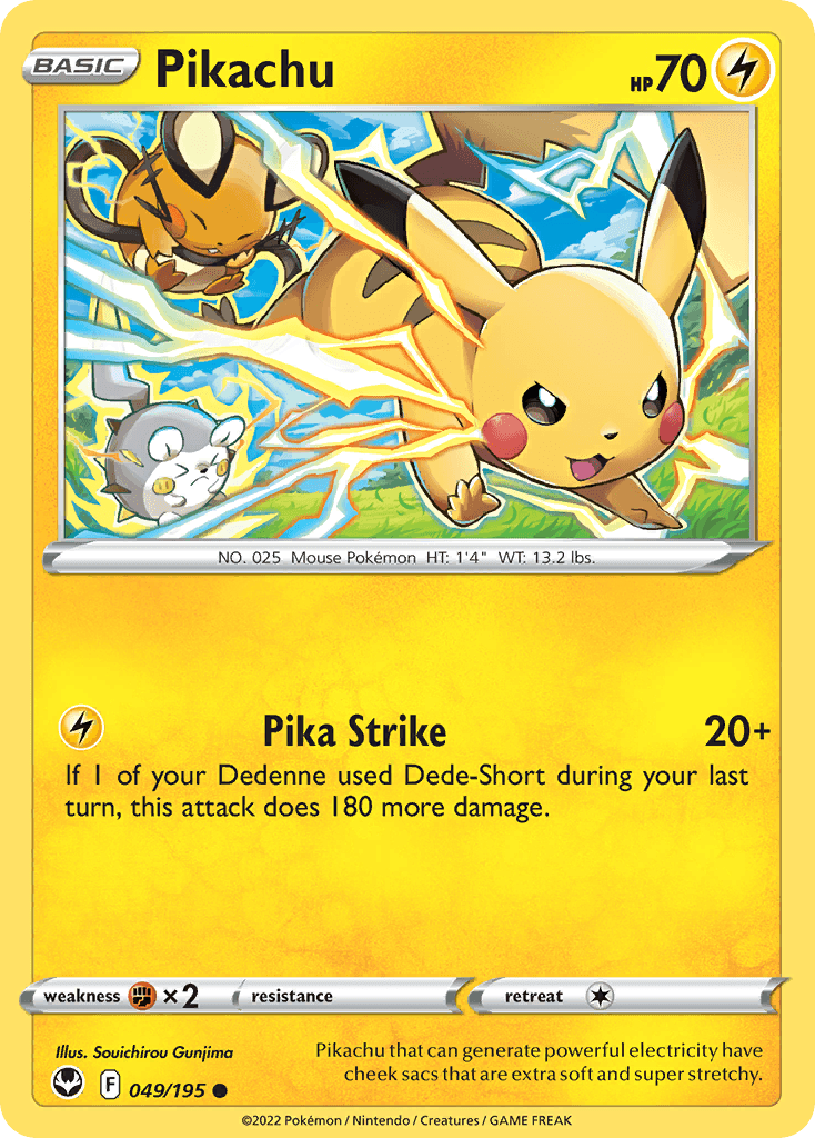 Pikachu, kortbilde fra pokemontcg.io