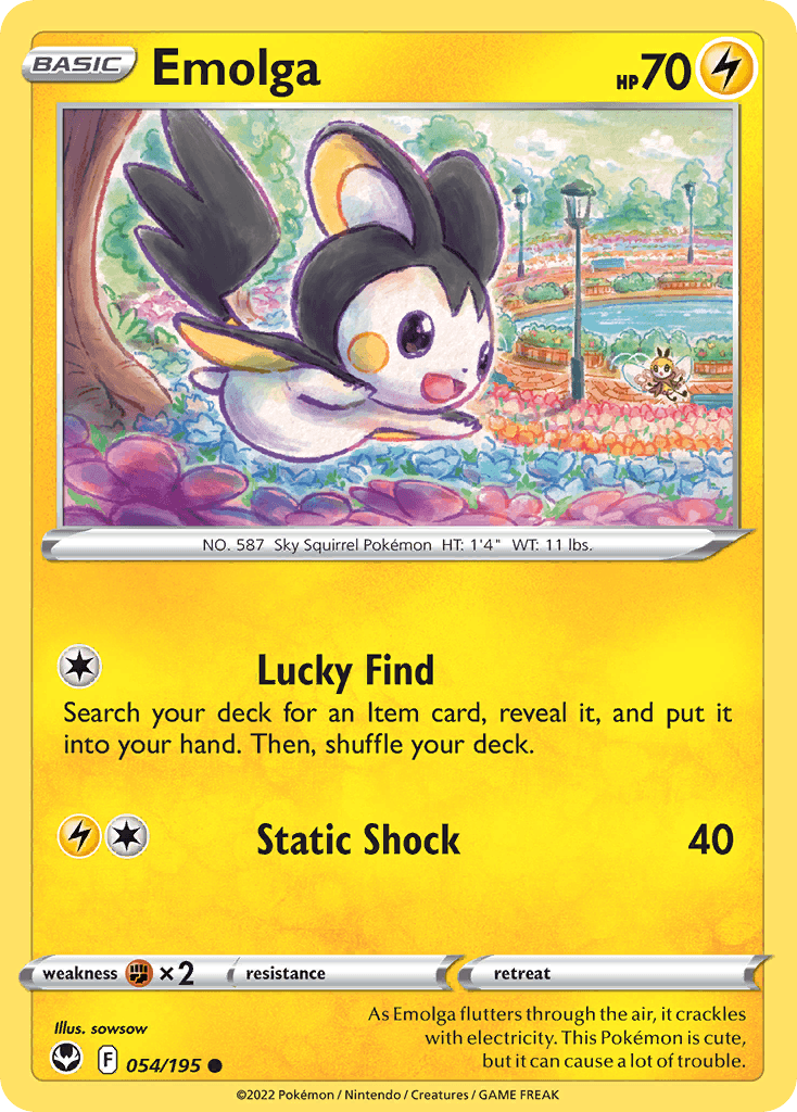 Emolga, kortbilde fra pokemontcg.io