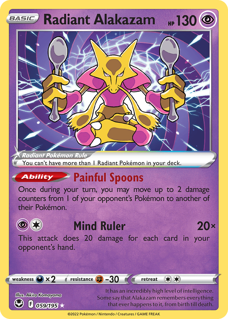 Radiant Alakazam, kortbilde fra pokemontcg.io