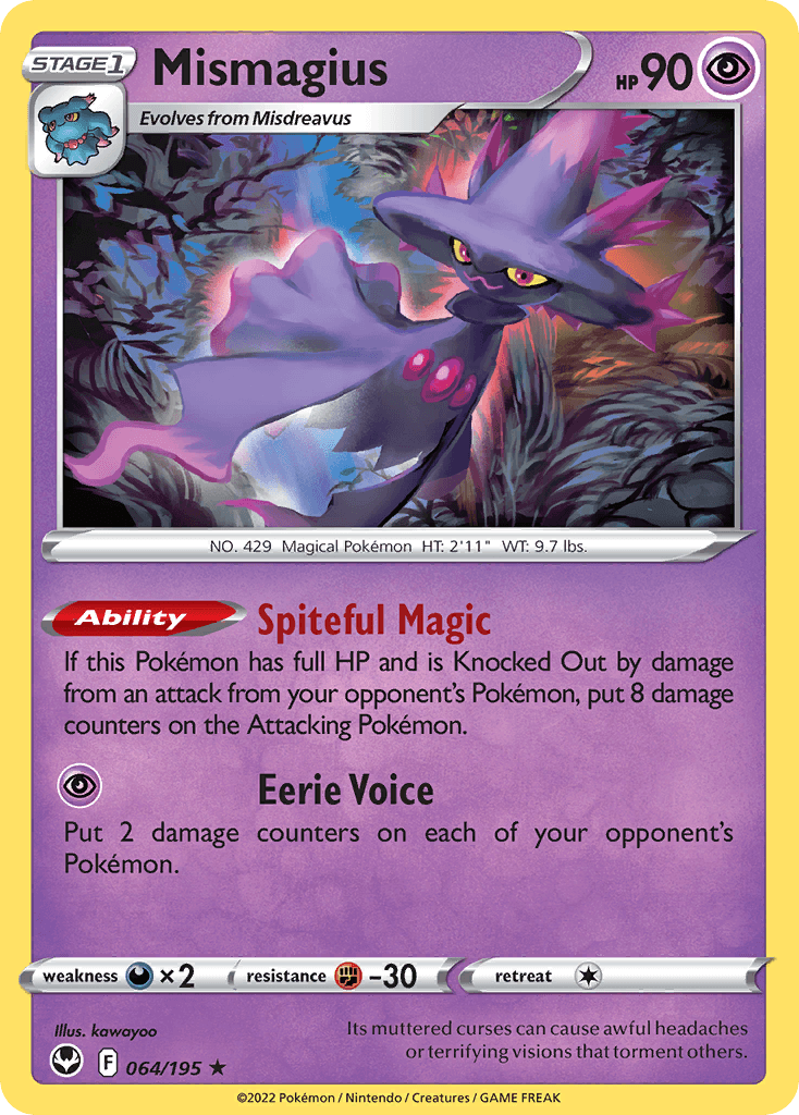 Mismagius, kortbilde fra pokemontcg.io