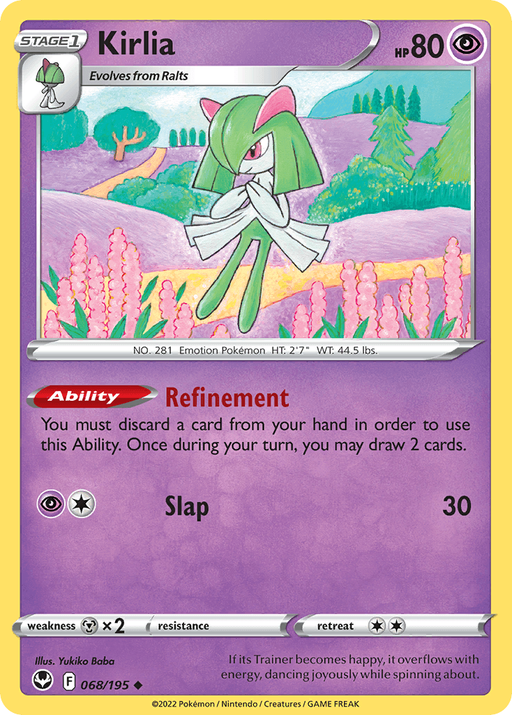 Kirlia, kortbilde fra pokemontcg.io