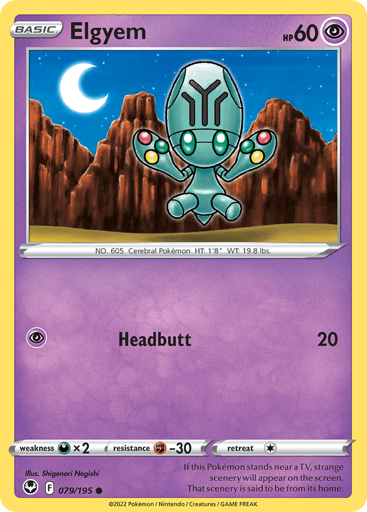 Elgyem, kortbilde fra pokemontcg.io