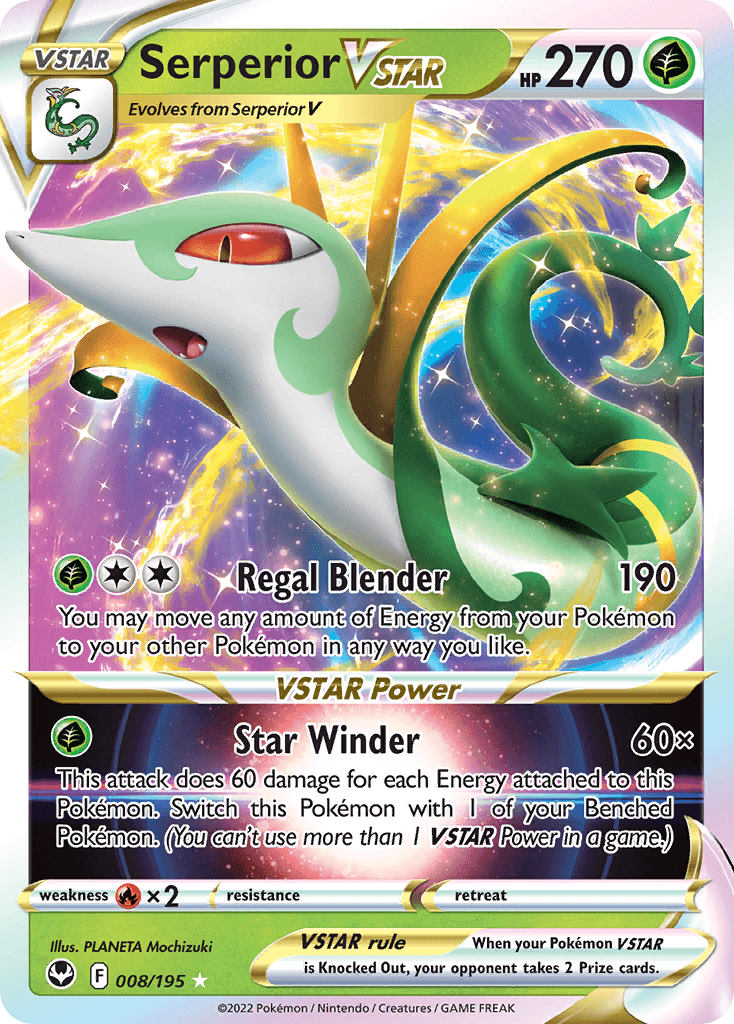 Serperior VSTAR, kortbilde fra pokemontcg.io