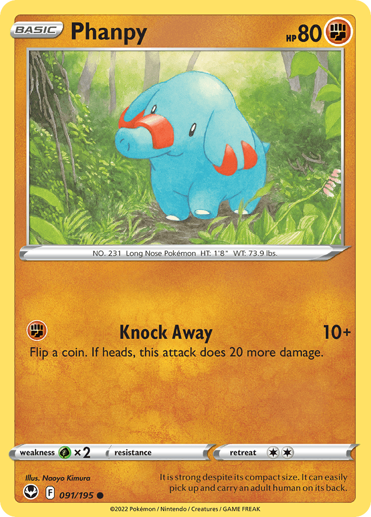 Phanpy, kortbilde fra pokemontcg.io