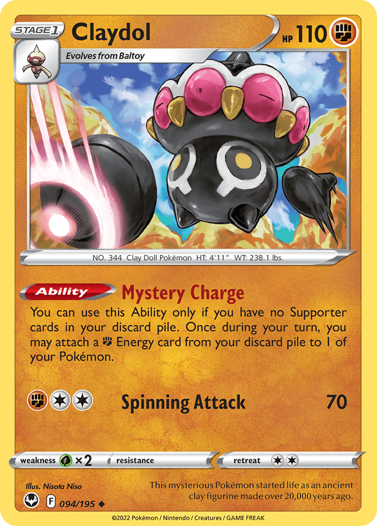 Claydol, kortbilde fra pokemontcg.io
