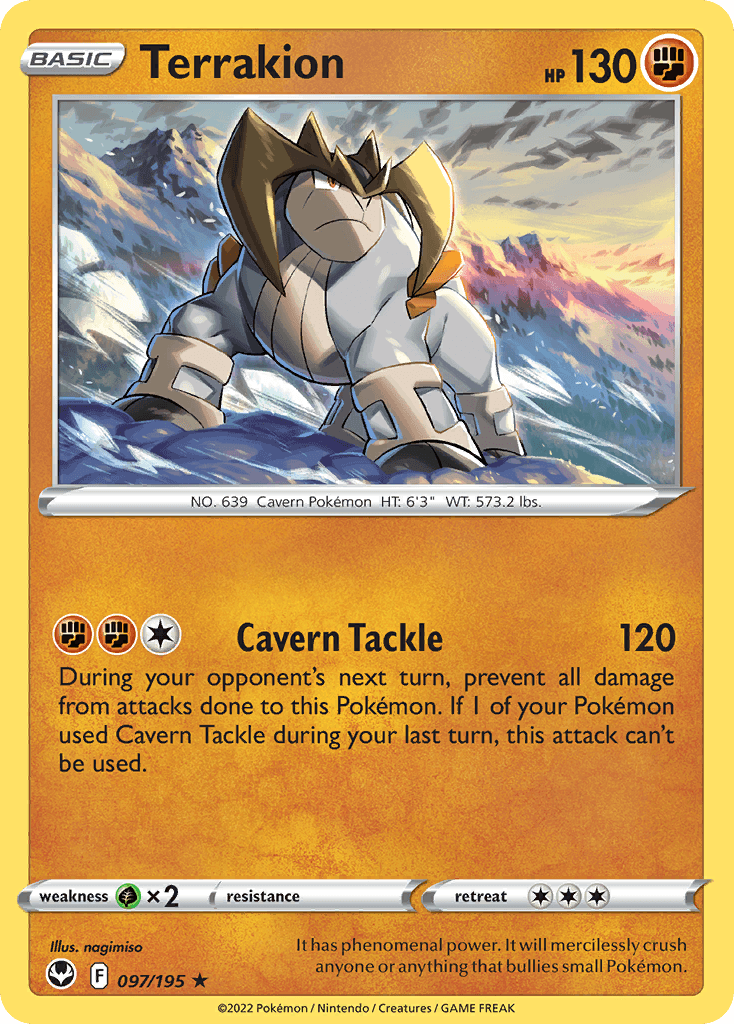 Terrakion, kortbilde fra pokemontcg.io