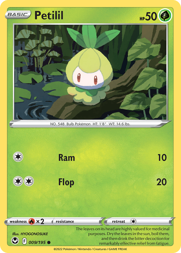 Petilil, kortbilde fra pokemontcg.io
