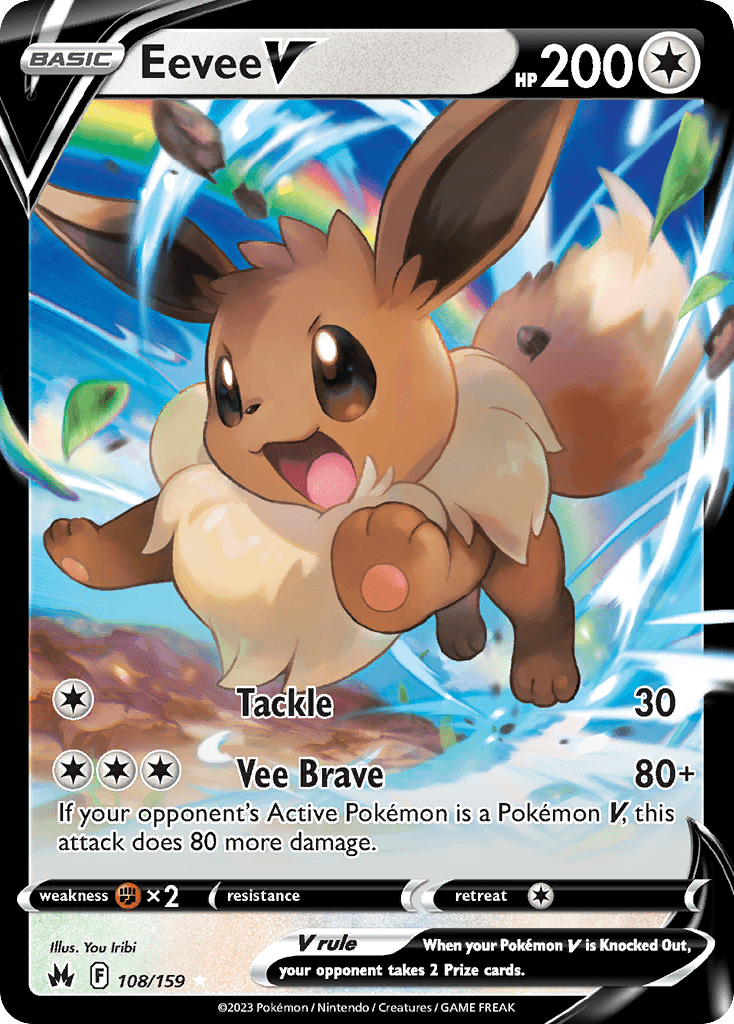 Eevee V, kortbilde fra pokemontcg.io