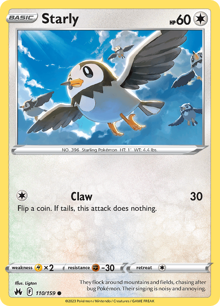 Starly, kortbilde fra pokemontcg.io
