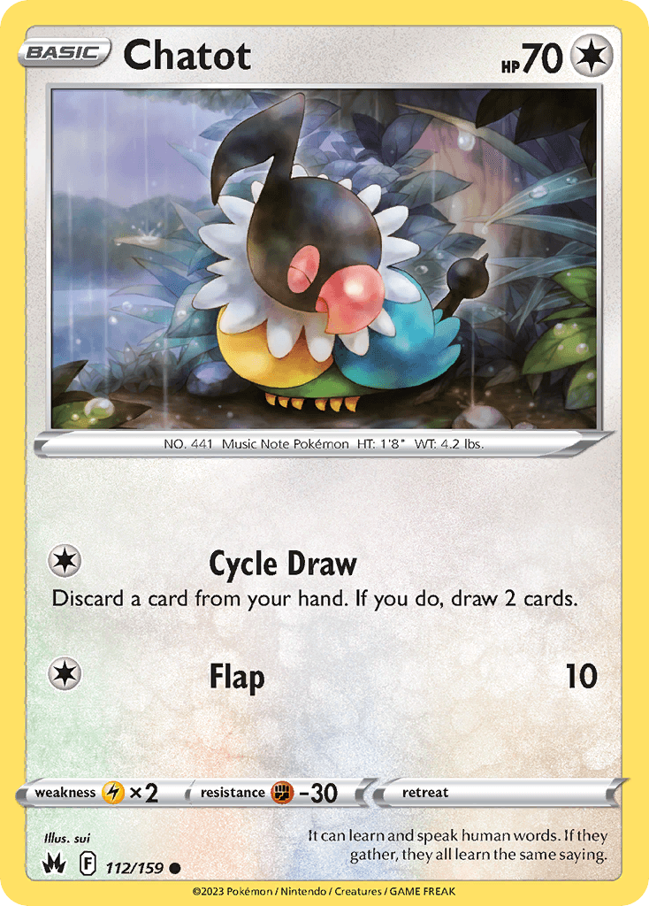 Chatot, kortbilde fra pokemontcg.io