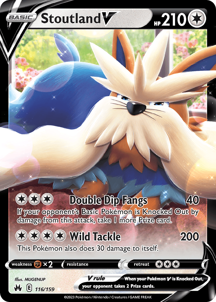 Stoutland V, kortbilde fra pokemontcg.io