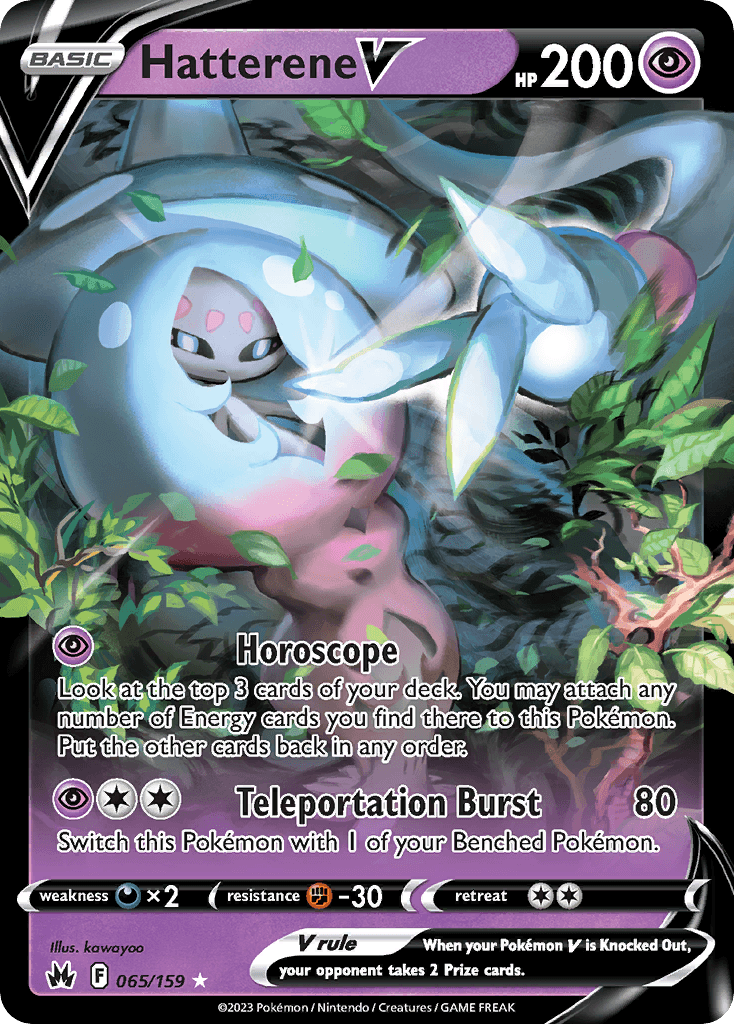 Hatterene V, kortbilde fra pokemontcg.io