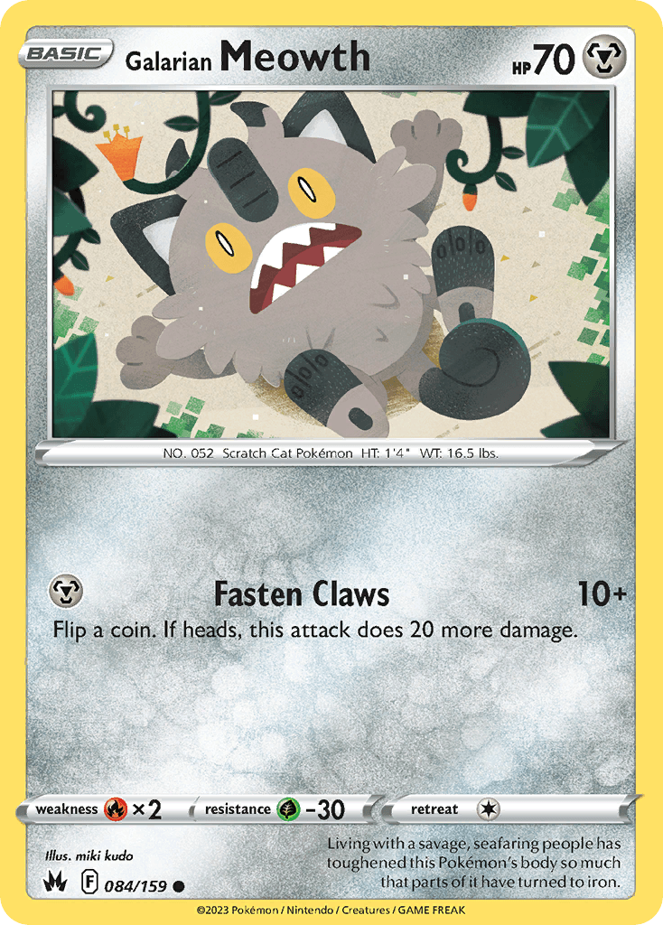 Galarian Meowth, kortbilde fra pokemontcg.io