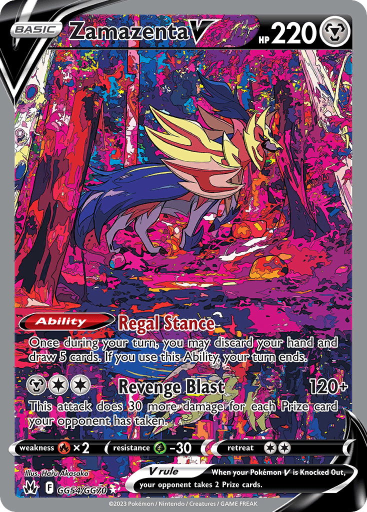 Zamazenta V, kortbilde fra pokemontcg.io