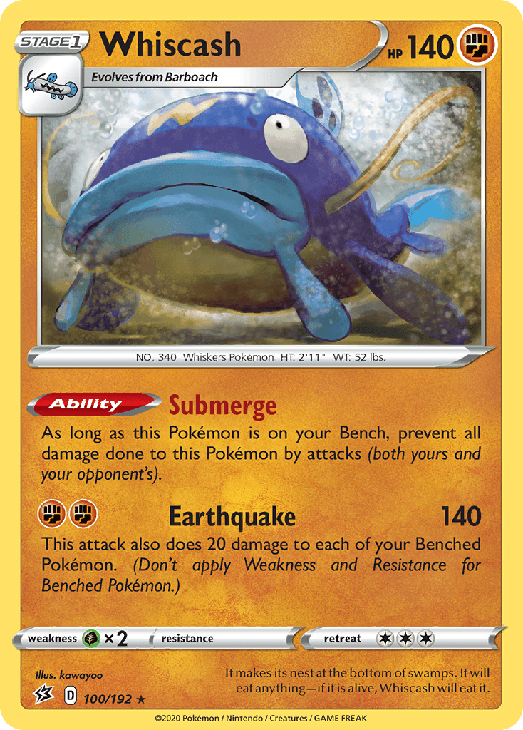 Whiscash, kortbilde fra pokemontcg.io