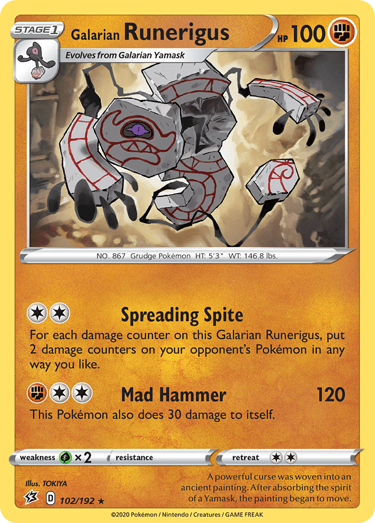 Galarian Runerigus, kortbilde fra pokemontcg.io
