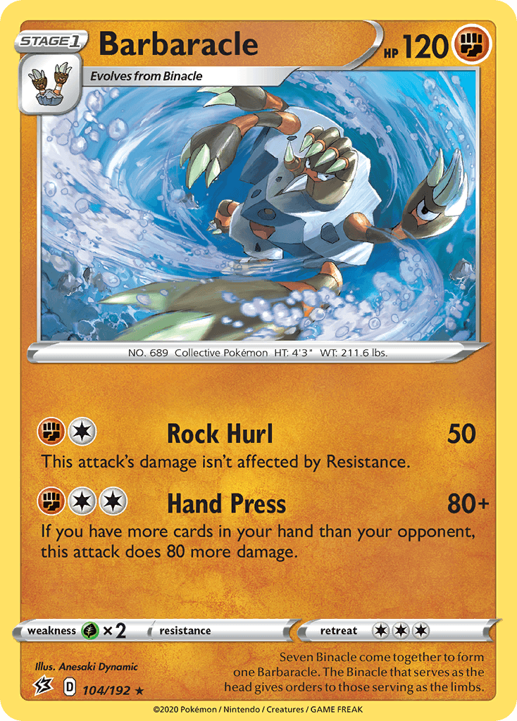 Barbaracle, kortbilde fra pokemontcg.io