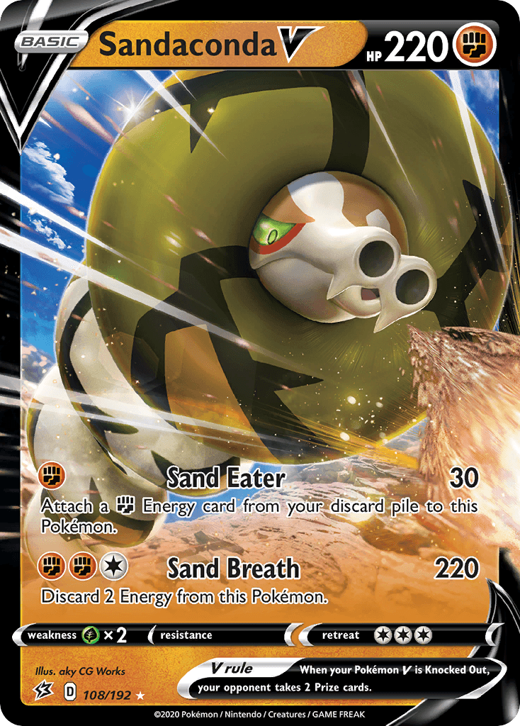 Sandaconda V, kortbilde fra pokemontcg.io