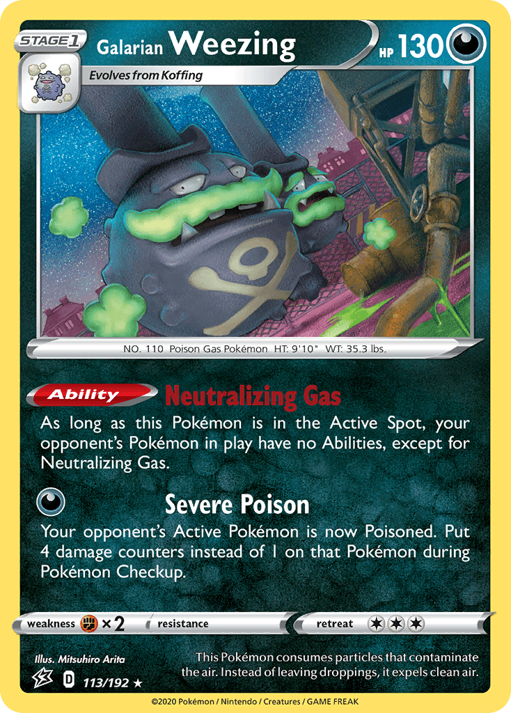 Galarian Weezing, kortbilde fra pokemontcg.io