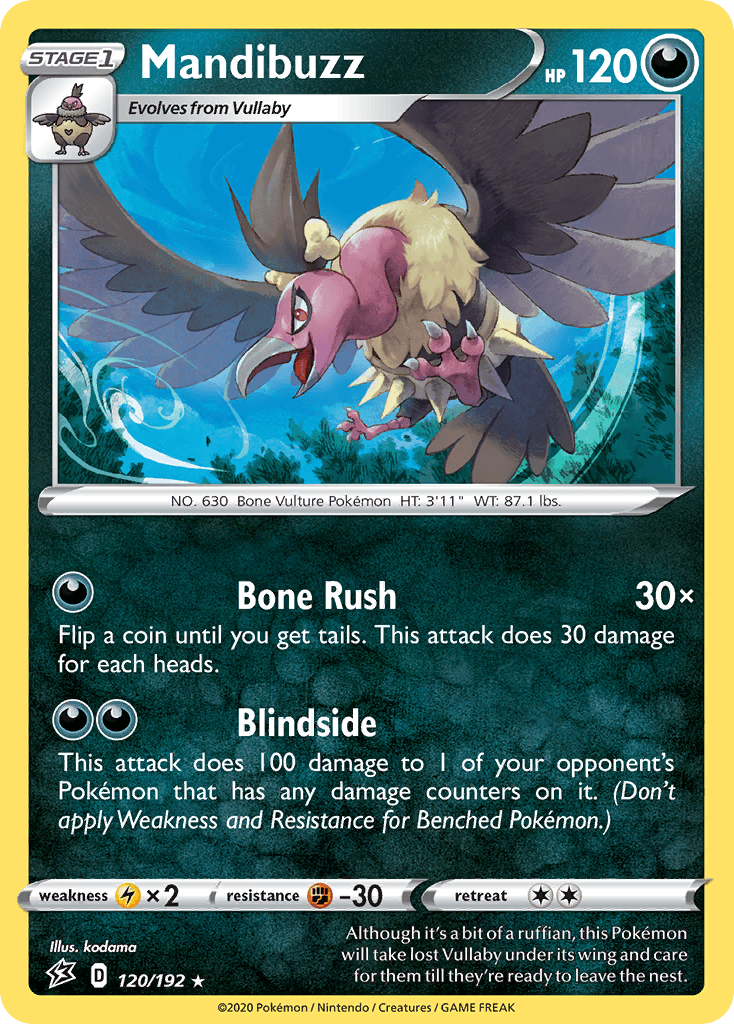Mandibuzz, kortbilde fra pokemontcg.io