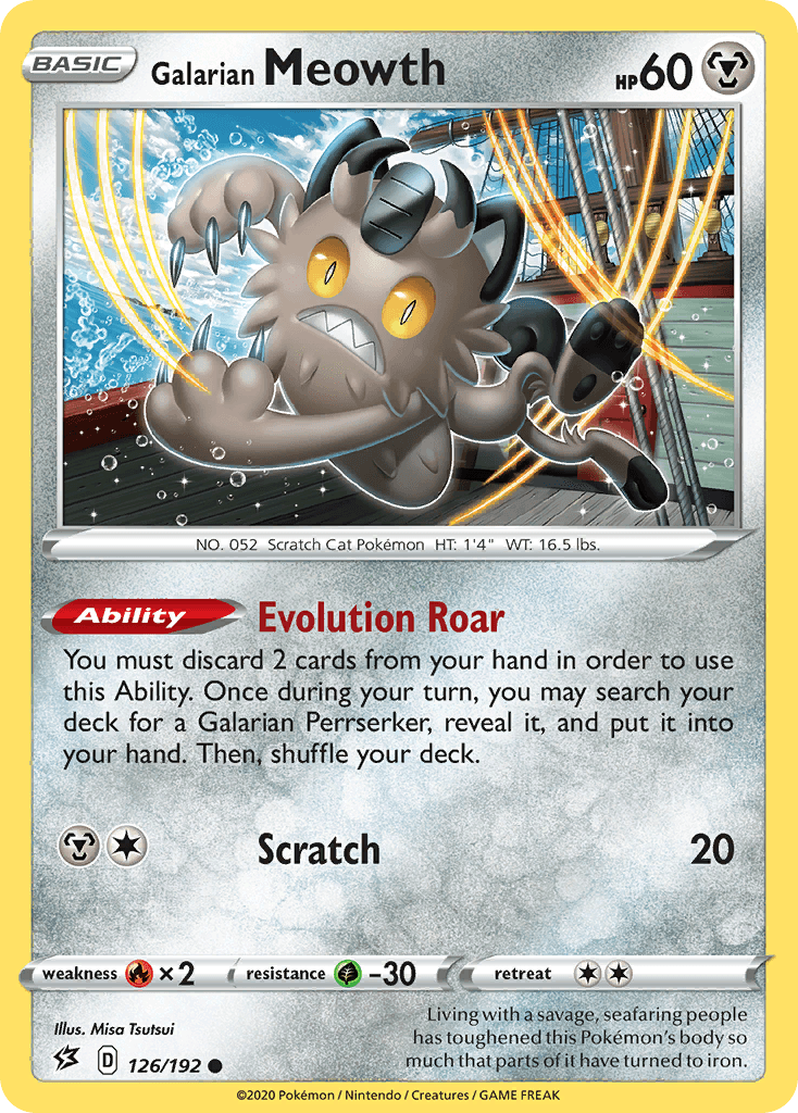 Galarian Meowth, kortbilde fra pokemontcg.io
