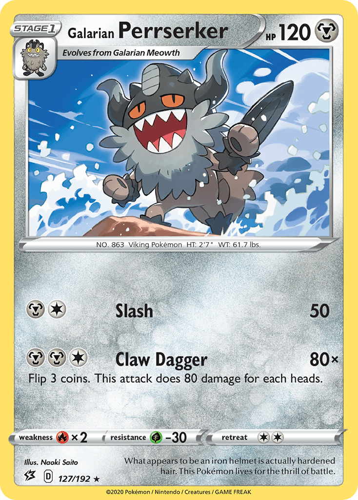 Galarian Perrserker, kortbilde fra pokemontcg.io