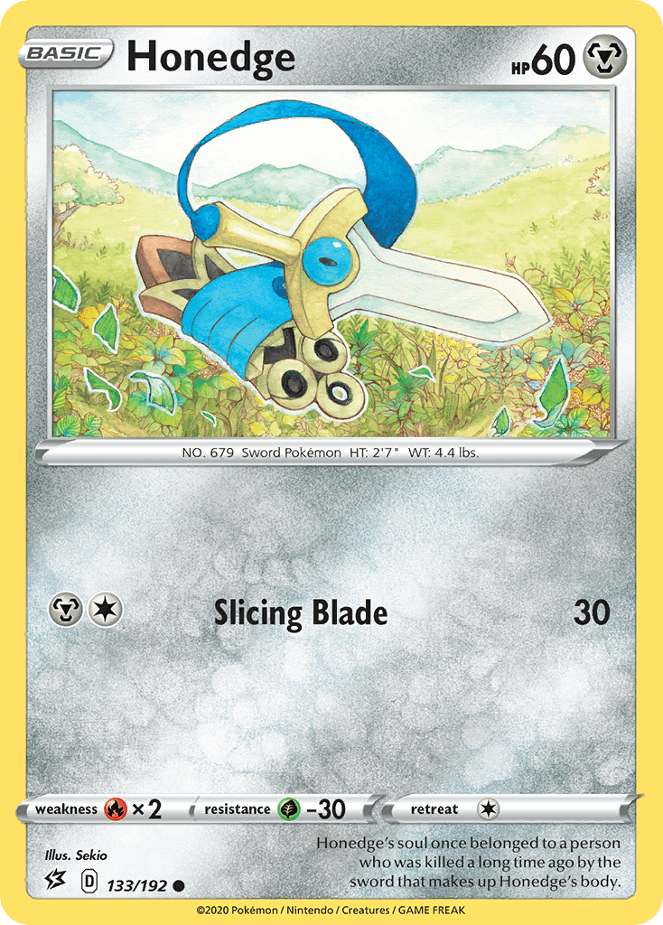 Honedge, kortbilde fra pokemontcg.io