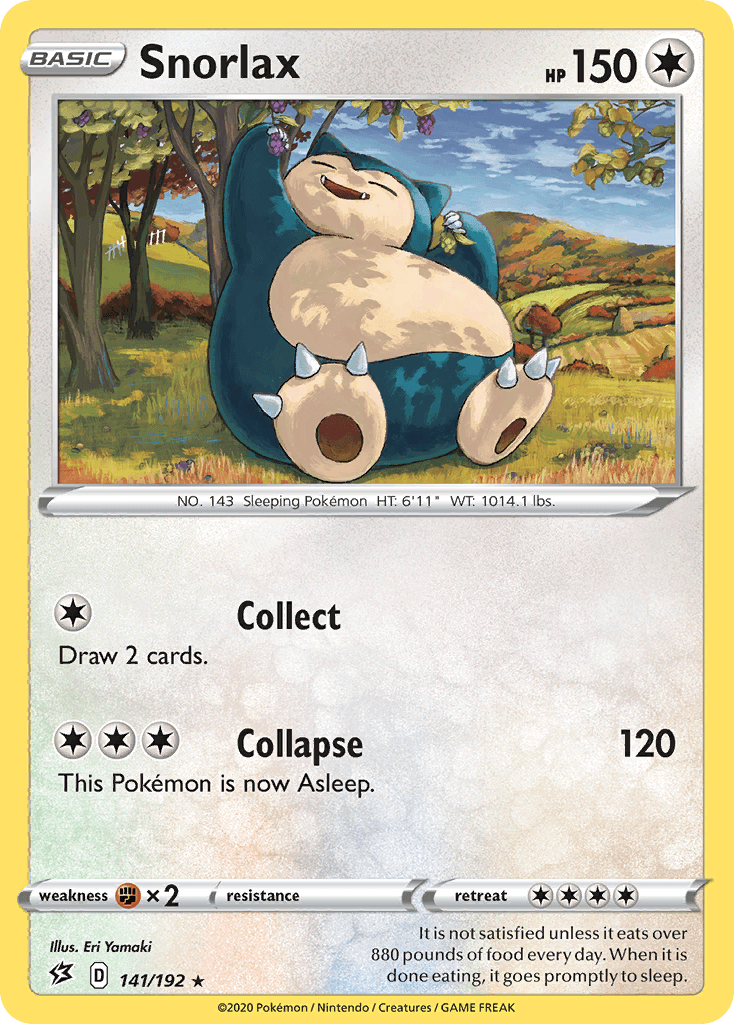 Snorlax, kortbilde fra pokemontcg.io