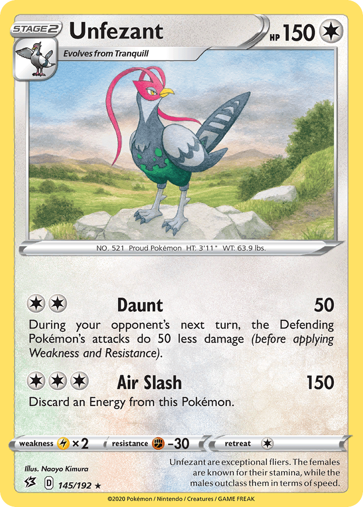 Unfezant, kortbilde fra pokemontcg.io