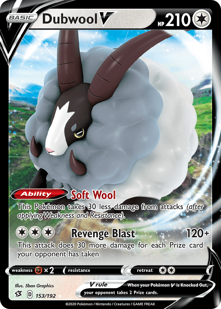 Dubwool V, kortbilde fra pokemontcg.io