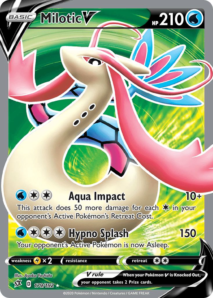 Milotic V, kortbilde fra pokemontcg.io