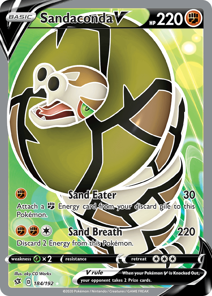 Sandaconda V, kortbilde fra pokemontcg.io