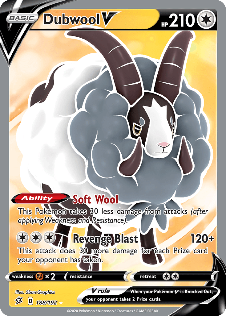 Dubwool V, kortbilde fra pokemontcg.io