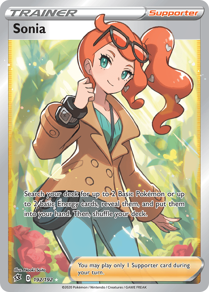 Sonia, kortbilde fra pokemontcg.io