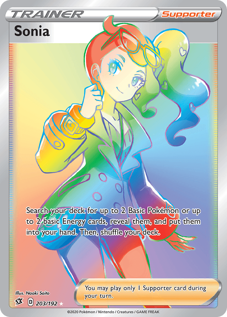 Sonia, kortbilde fra pokemontcg.io