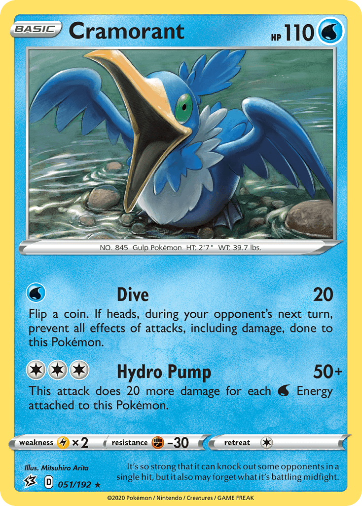Cramorant, kortbilde fra pokemontcg.io