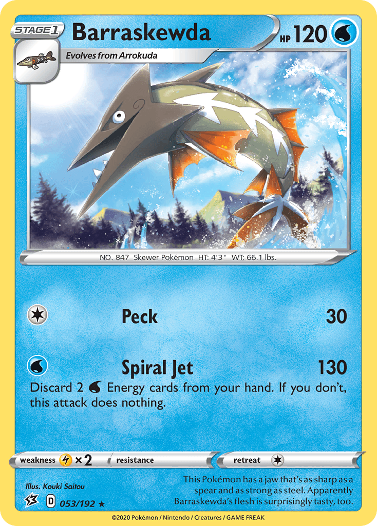 Barraskewda, kortbilde fra pokemontcg.io